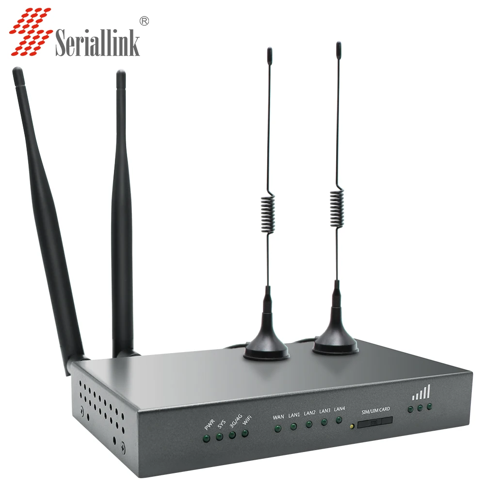 
2020, Seriallink SLK-R4008, промышленный роутер, 4g lte, две sim-карты, Wi-Fi-модем с 4 портами 
