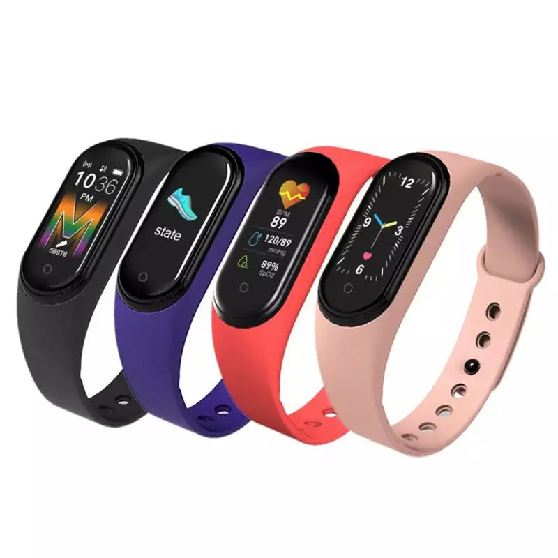 2023 Factory Wholesale Mi Band Smartwatch M5 Smart Watch Bracelet Sports Fitness Heart Rate Monitor Android Smart Watch