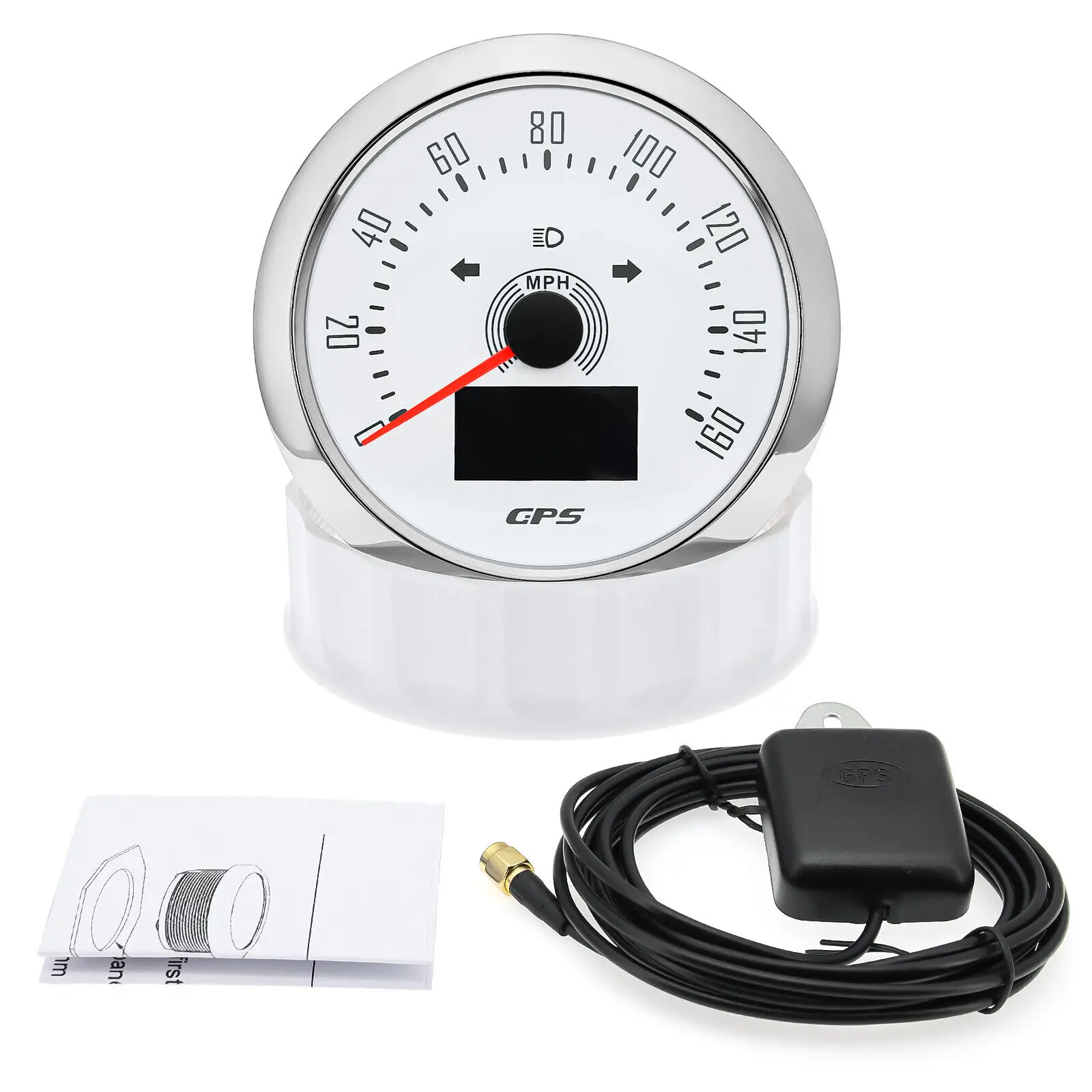 85MM GPS Speedometer 160MPH&85mm Tachometer 8000RPM Gaugefor Boat Car Truck ATV