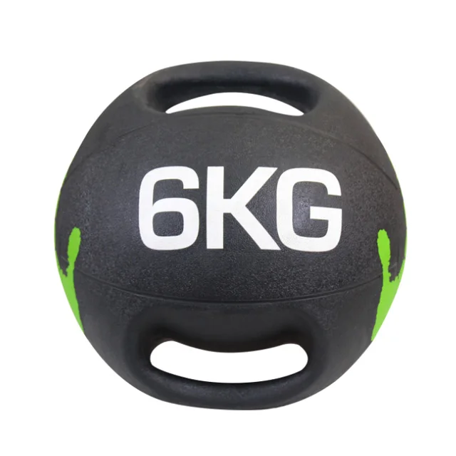 Wholesale dual grip fitness black 3kg 7kg weighted slam medicine ball set with handle