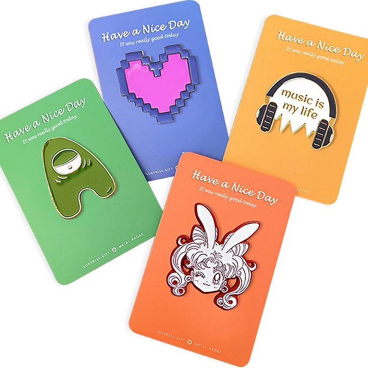 Custom Metal Anime Scenic Souvenir Lapel Pin Badge Manufacturer Design Your Own Made Soft Hard Enamel Pin