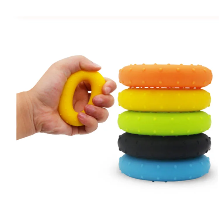  Portable silica gel carpal expander strength trainer stress hand grip ring