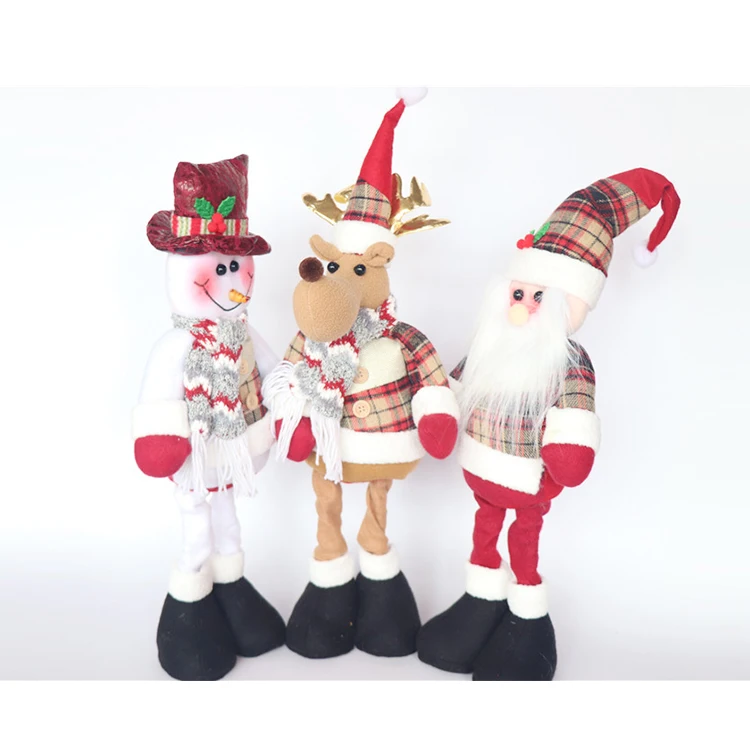 Christmas Felt Papa Santa Claus Doll Toy for Kids Decoration