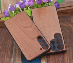 Real Wooden Mobile Phone Case For Samsung Galaxy S23 Wood Phone Cover case For Samsung Galaxy S23 Ultra S23 Plus Wood Case