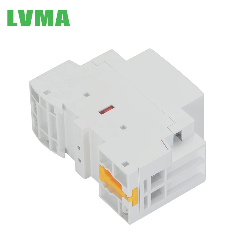 Контактор LVMA 220 В 40 А 63 бытовой контактор ручная цена 2NO Магнитная электрическая нормально Закрытая 4no 2no2nc Din-рейка