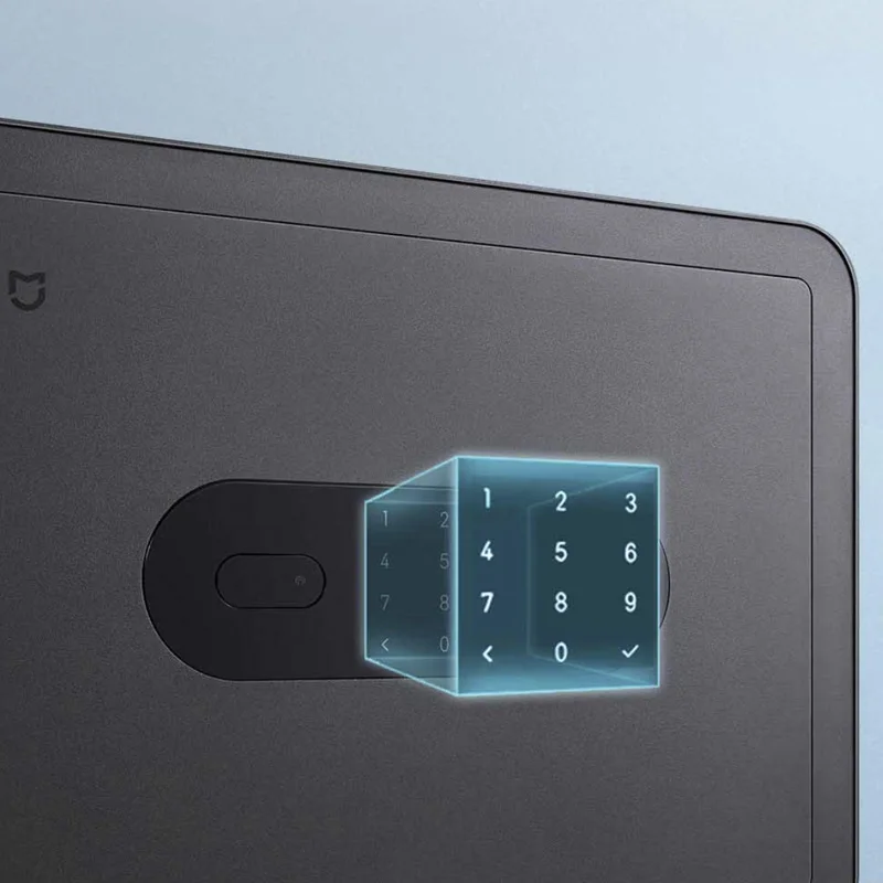  Умный Сейф Xiaomi Mijia сейф 65Mn стальная пластина против сверления Распознавание отпечатков пальцев работает с приложением