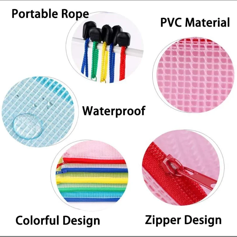 Cheap Poly Zip Lock Envelope File Folder A4 Pouch Factory Price Custom Plastic Document Bag