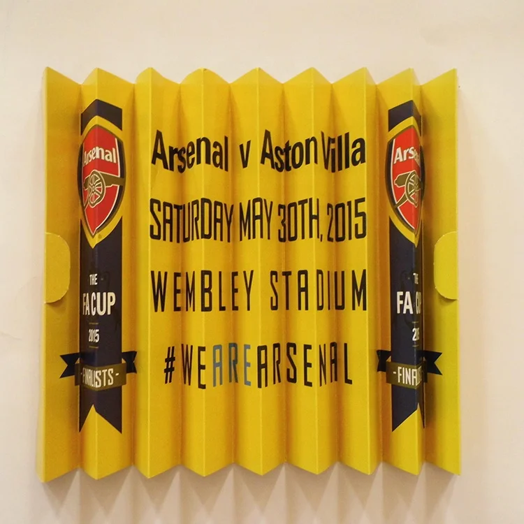 
Customized football cheering paper clapper 