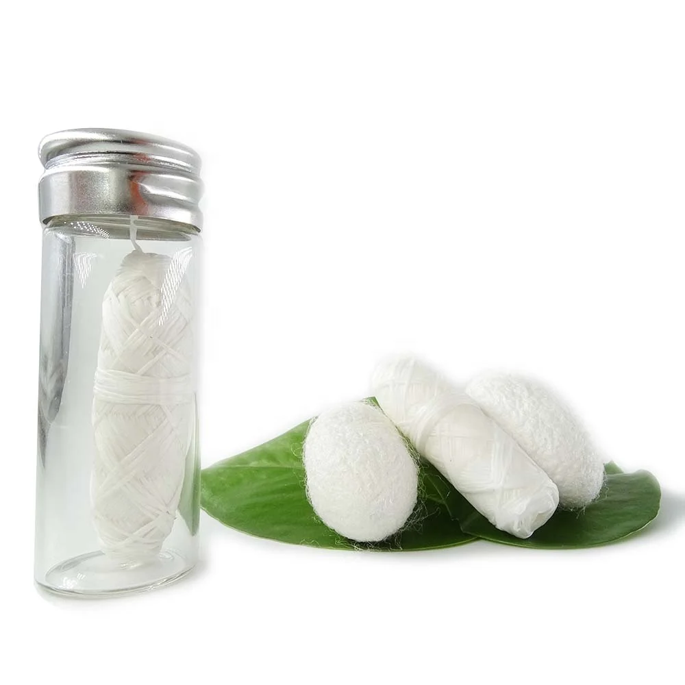 Контейнер для стеклянных бутылок с нитью без отходов, биоразлагаемая шелковая зубная нить