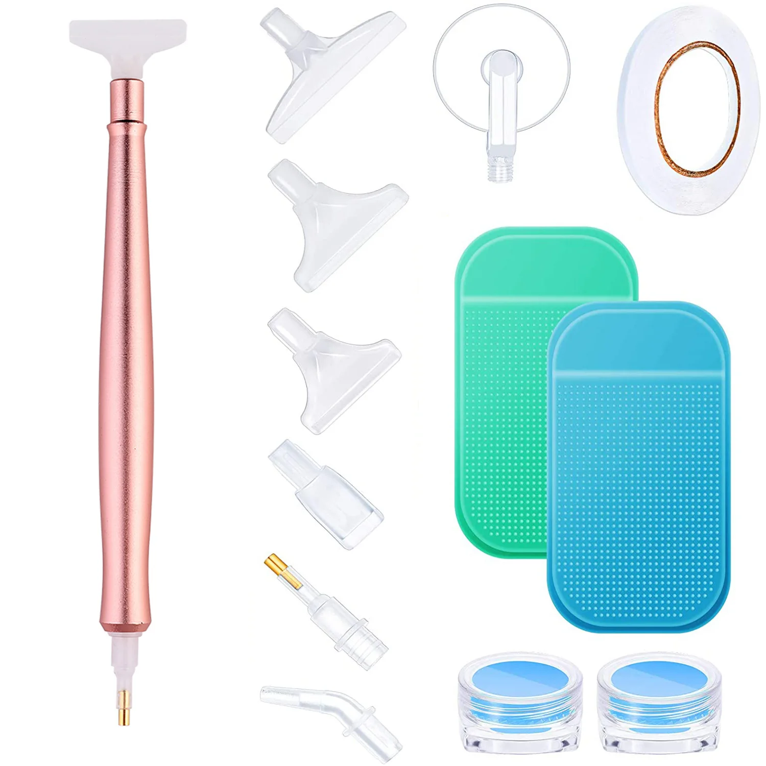 
2021 Hot Sale Four colors Double-End Diamond Drawing Tool Point Drill Pen 