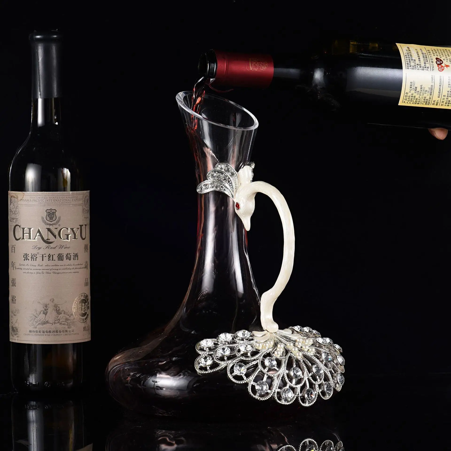 christmas wine glasses handmade wine electroplated wine glass bottles with cork