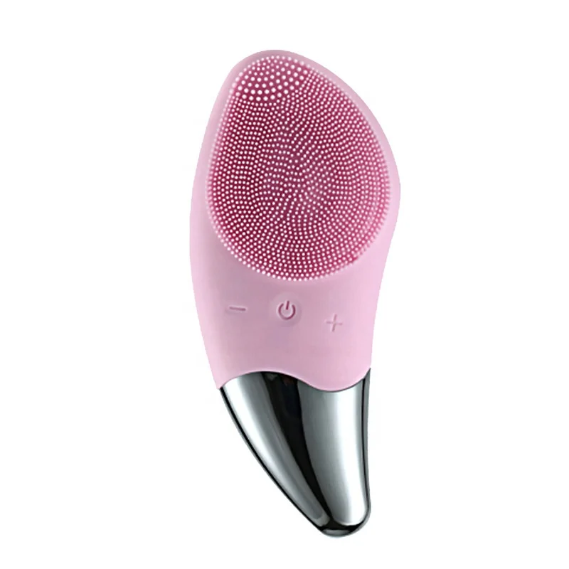 Massage Facial Ultrasonic Exfoliating Electric Silicone Electric Facial Cleaning Brush