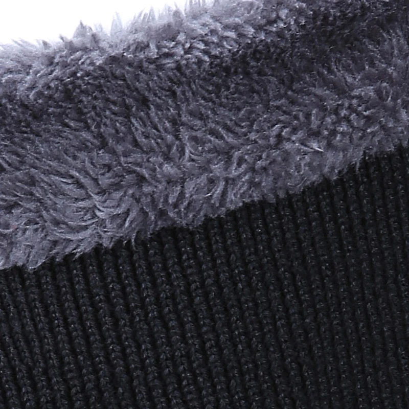 Outdoor Neck Warm Winter Hat Knit Skull Cap for Men Women Thicken Wool Beanie Knitted Hat Scarf Set
