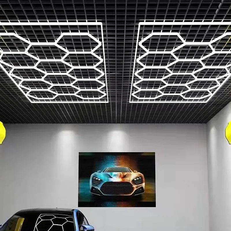 Car Detailing Honeycomb Hexagon Led Lights For Garage