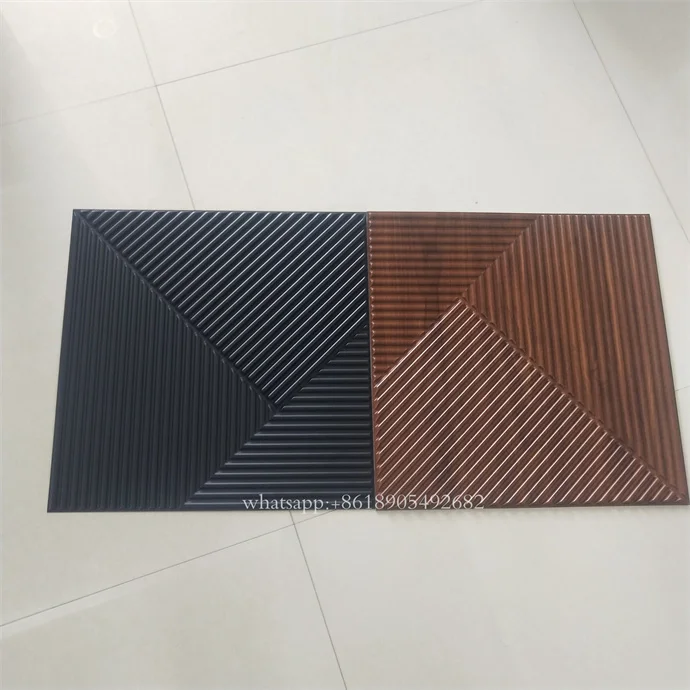 interior pvc wall panel 3d panels  ceiling  waterproof  wooden  board decorative