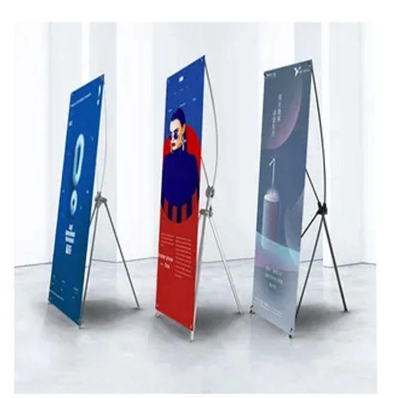 Trade show equipment portable display stand adjustable x stand display banner