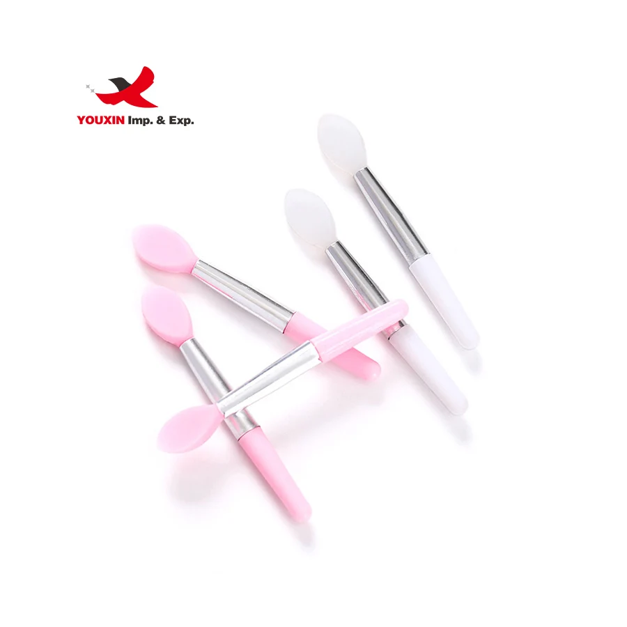 FENGFLY Wholesale custom logo Mini Reusable Lip Mask oil care balm scrub silicone lip applicator Silicone Lip Brush