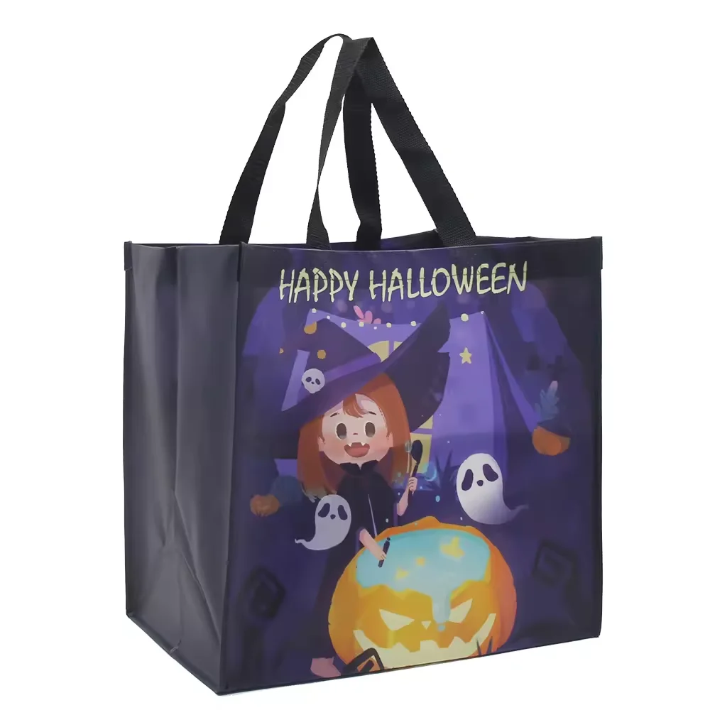 Wholesale Custom Printed Laminated Tote Eco Friendly Reusable Grocery Bags manufacturer Pp Non-Woven 50x40 cm non woven bag