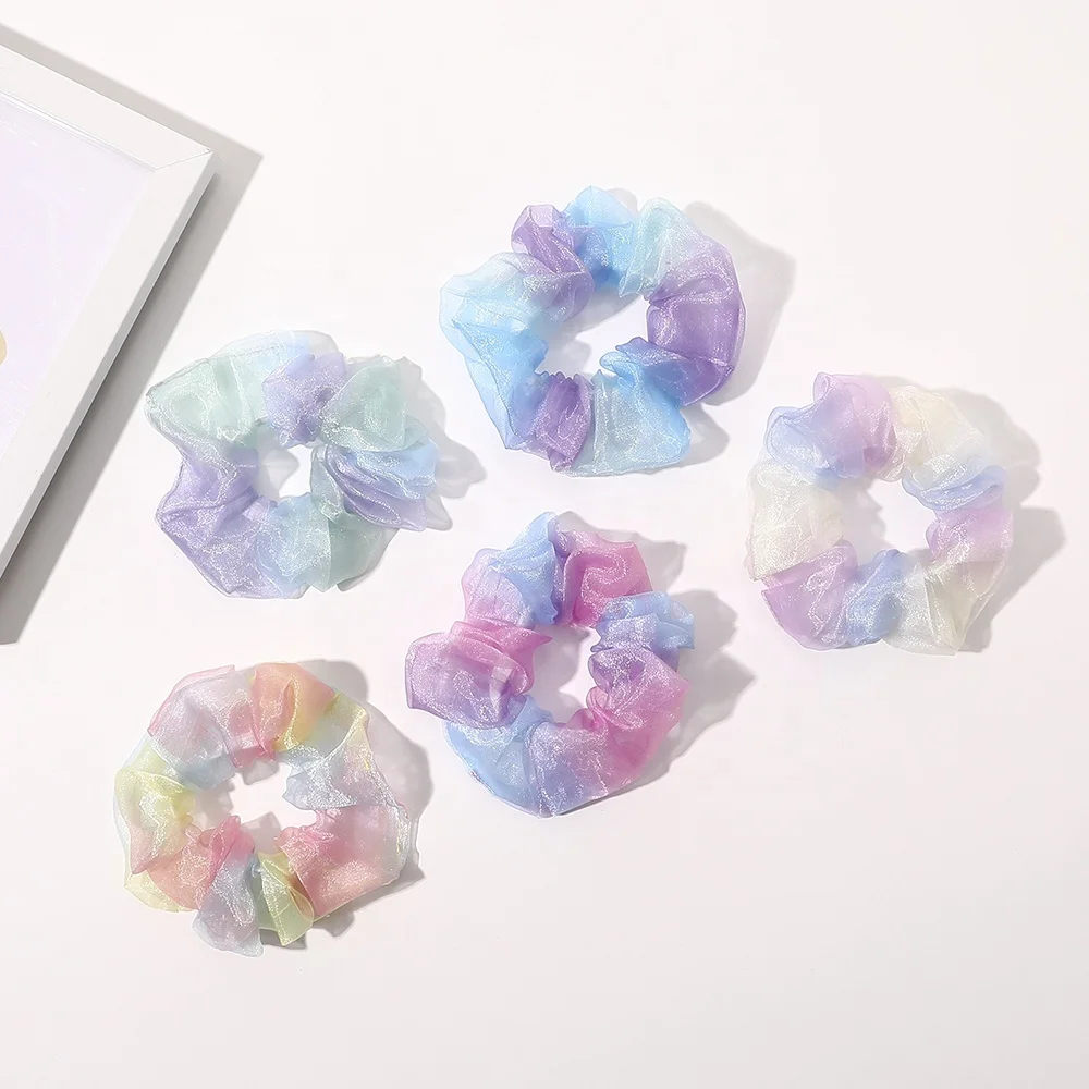 Factory Wholesale Cheap Hair Accessories New Fashion Oversize Pearlife Scrunchies For Women