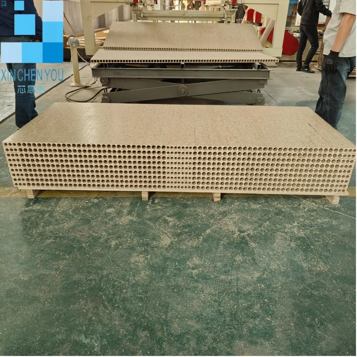 tubular particle board door  use 38mmx2090x1180mm hollow chipboard  particleboard tubular chipboard door core