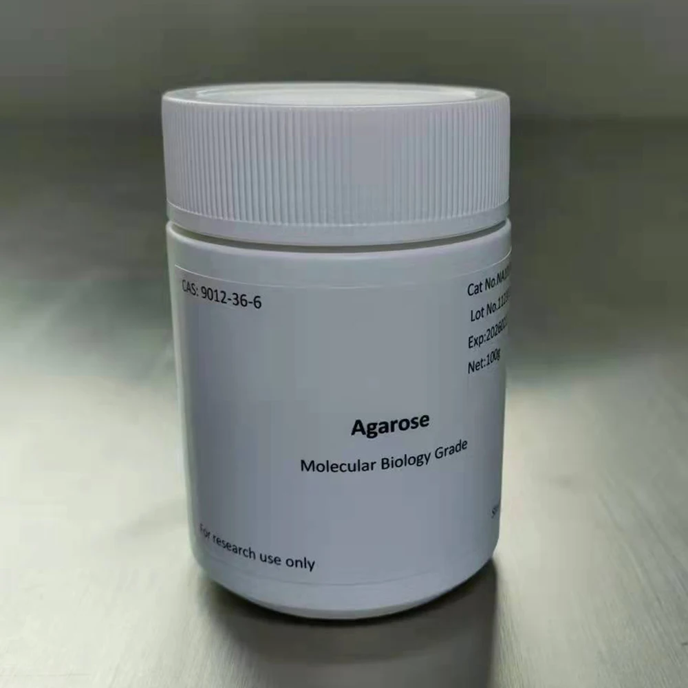 Molecular Biology Laboratory Electrophoresis Use High Purity Agarose, CAS: 9012-36-6, Agarose powder
