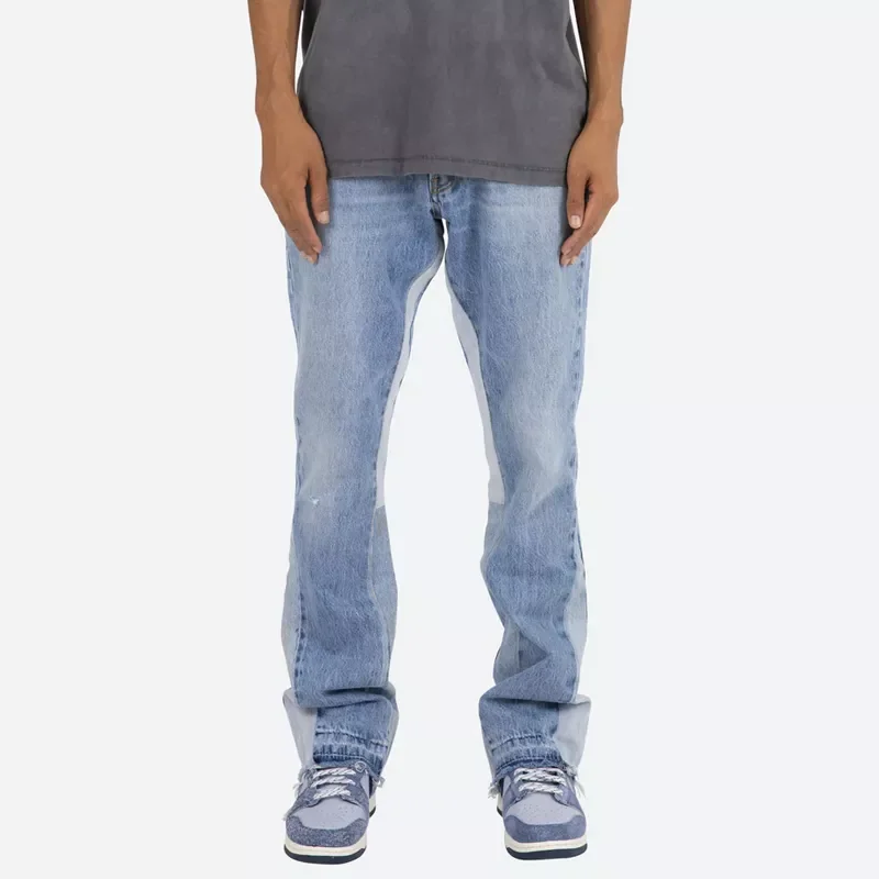 Custom cargo pants loose fit cargo pant vintage mens flare denim jeans hip hop cargo pants mens blank denim jeans