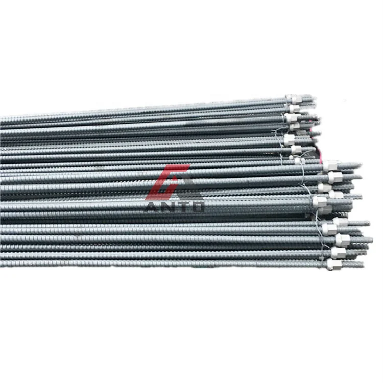 
Factory Custom High Quality Underground Mining Threaded Steel Anchor Rod Rock Anchor Bolt 