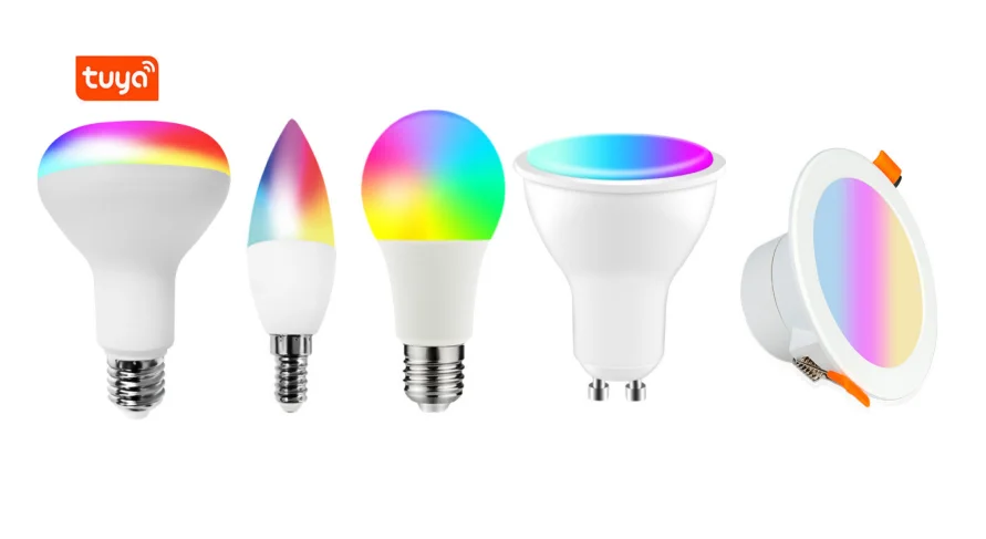 Умная лампа-свеча Tuya E14 с Wi-Fi и голосовым