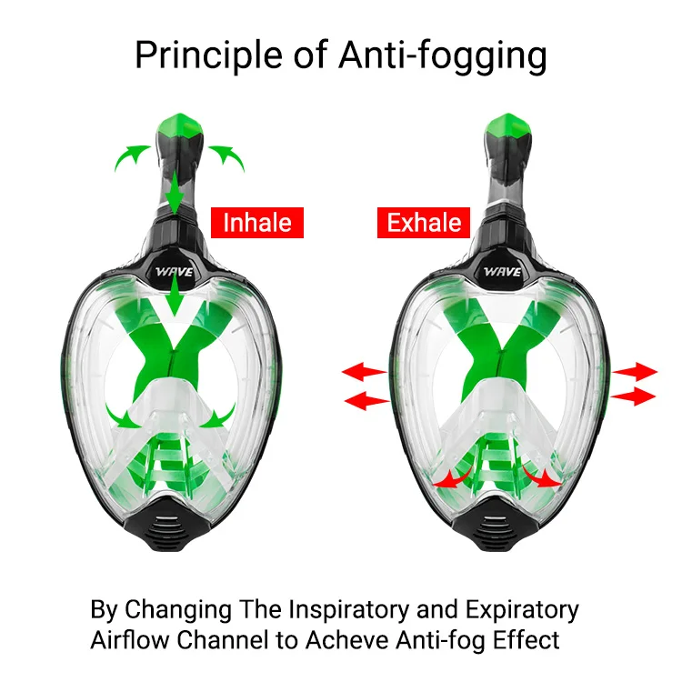 Pink/Black Professional Full Face Dry Top Underwater Camera Diving Mask