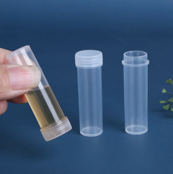 New hot sale 5g Volume Plastic Sample Bottle 7ML Small Vial Medicine Pill Powder Capsule Storage Container Translucent