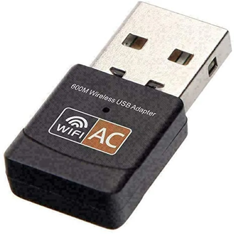  Wholesale 2.4/5Ghz 600Mbps Wireless USB WiFi Network Adapter AC Mini Wi-fi Receiver For