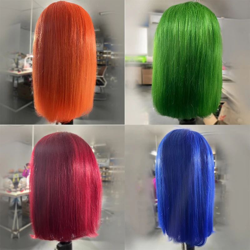 Bellishe 100 Virgin Best Vendor Indian Brazilian Frontal Straight Short Bob Wigs Human Hair Lace Front Human Hair Wigs