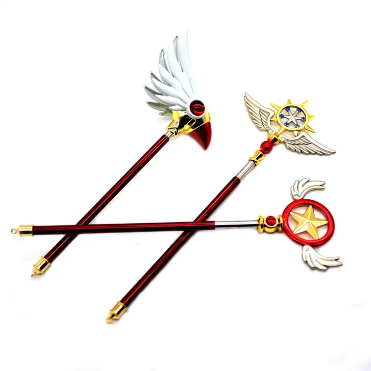 Anime Peripheral Cosplay Model Prop Card Captor Retractable Magic Wand