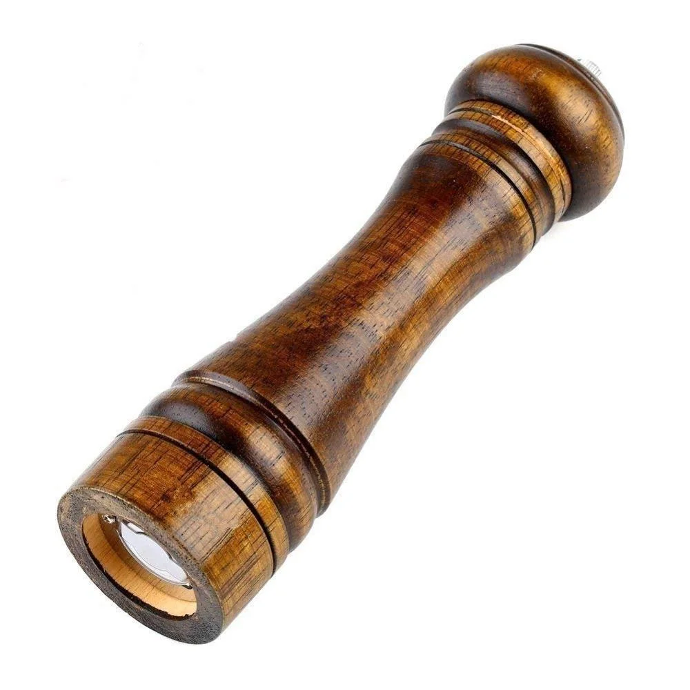 Pepper Mill Wood High Quality Coarseness Adjustable Manual Salt Spice Mill Ceramic Core Wood Pepper Mill