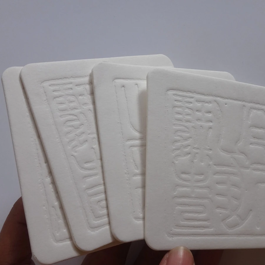 Excitation salient paper coasters absorbent paper coasters Custom logo coasters