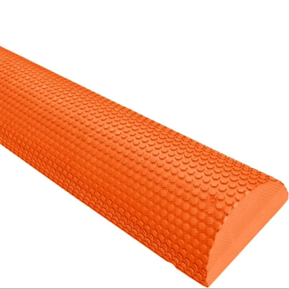 High Density EVA Half Round Foam Roller 90CM,Yoga Exercise Muscular Relaxation,Pilates, gym,and home yoga exercises,orange,pink