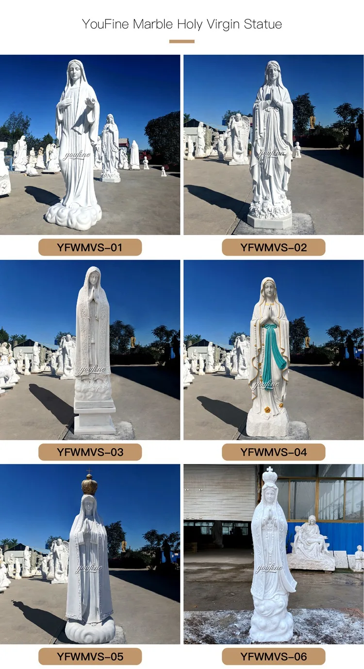 Marble Mary Statue