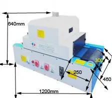 Hot sale small uv varnish curing machine for screen printing machine