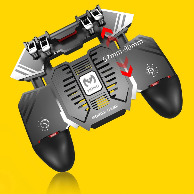 Оптовая продажа 6 шесть пальцев игрушечный триггер AK 77 мобильный игровой контроллер AK77 Джойстики геймпад для pubg с