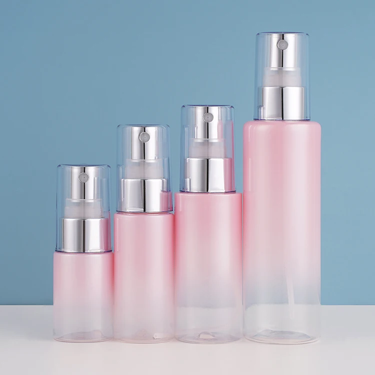 Круглая пластиковая бутылка-распылитель с розовой завинчивающейся крышкой пустая маленькая 10 мл 20 50 100 для домашних животных