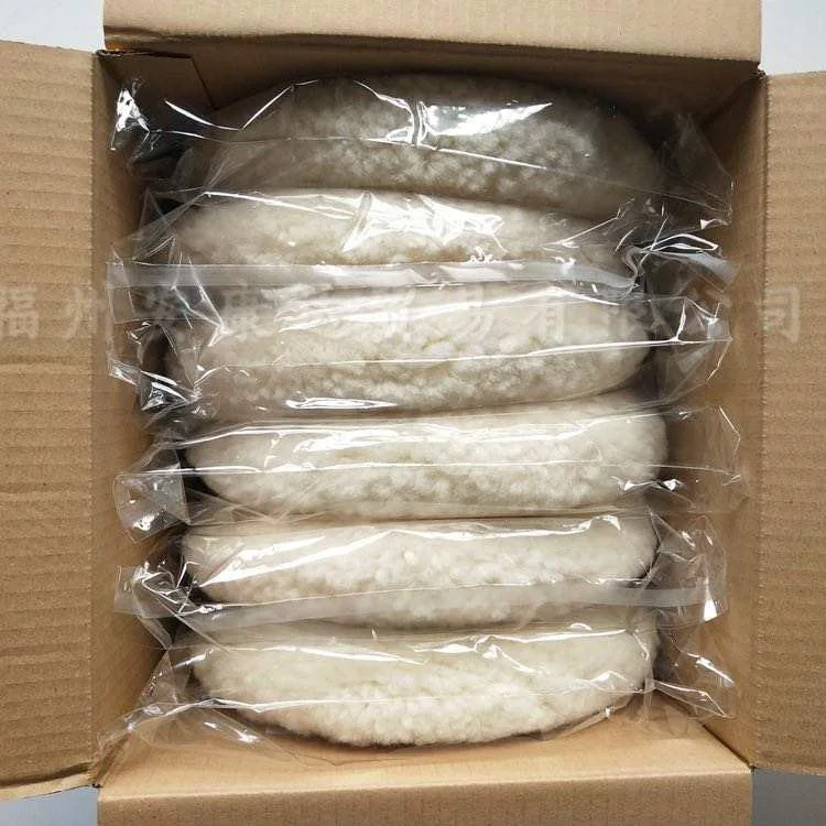 3m 05701wool Buffing Polishing Pads Double-faced Wools Quality Artificial Wool and Car Single Side Sheepskin OEM Fine Yellow