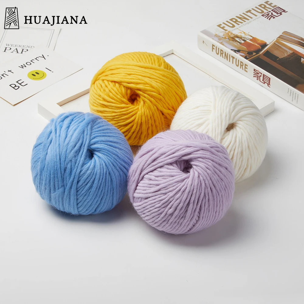 
8mm 66s Cheap 100% Merino Wool chunky thick knitting wool yarn for Hand Knitting blanket Sweater Hat 