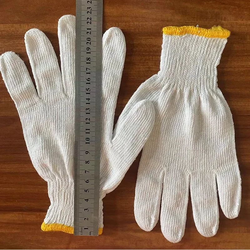 Cheap cotton knitted gloves work Cotton Gloves