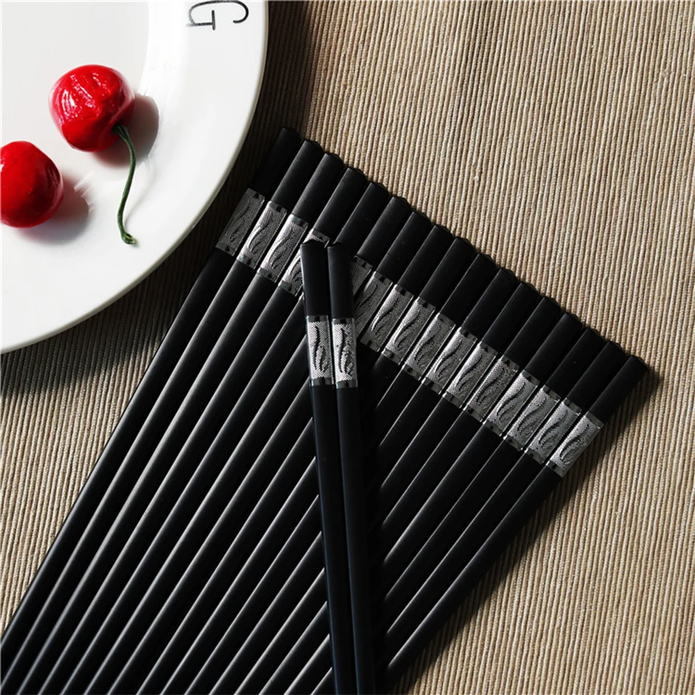 ESTICK Food Grade Fancy Custom Logo Printed hot sale reusable fiber glass Recycled Black PET fiberglass chopsticks for sushi