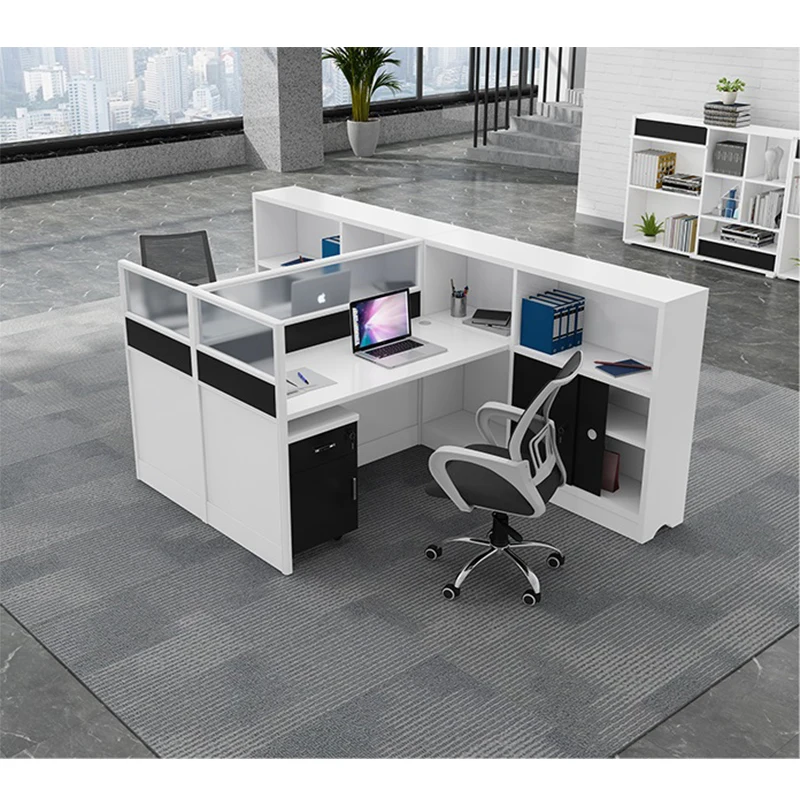 Creative Modern Luxury Workstations Office Furniture Office Cubicle Workstation for 2 person