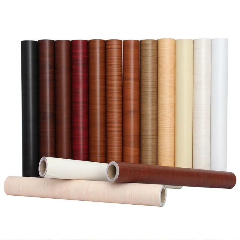 Factory price wood grain Vinyl decorative film pvc wallpaper waterproof peel and stick wall stickers