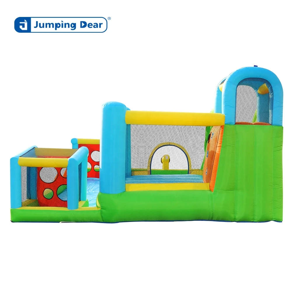 Amusement all ages unisex durable 420D 840D oxford safe inflatable castle inflatable bounce house jumping trampoline combo