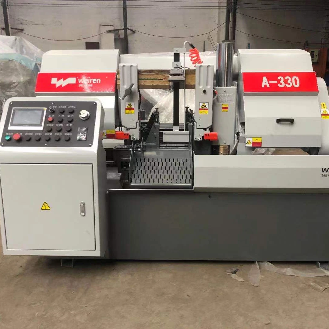 A-330 NC полностью Горизонтальная ленточная пила для резки стальной ленточная пила для резки машины