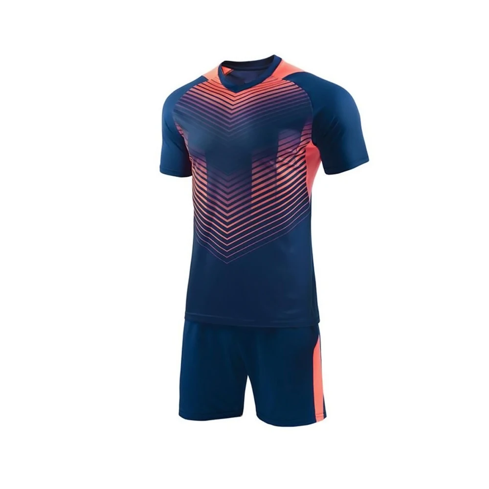 Top Grade High Quality Wholesale Customize Football Jersey Men Shirts & Pants OEM Sea Uniform Style Time Lead Sportswear Design