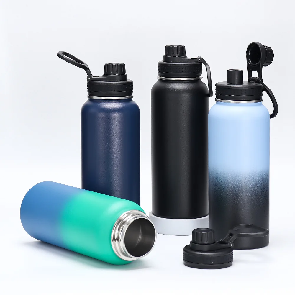 Water bottle custom logo outdoor stainless steel vacuum insulated sports bottle